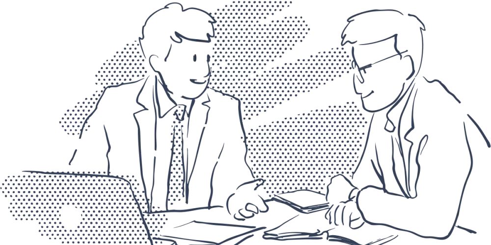 Nos tienes Trabajador con pantalla